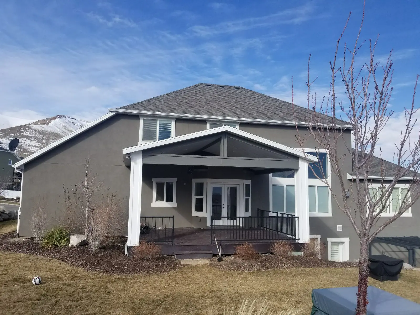 Custom Roof with Open Gable