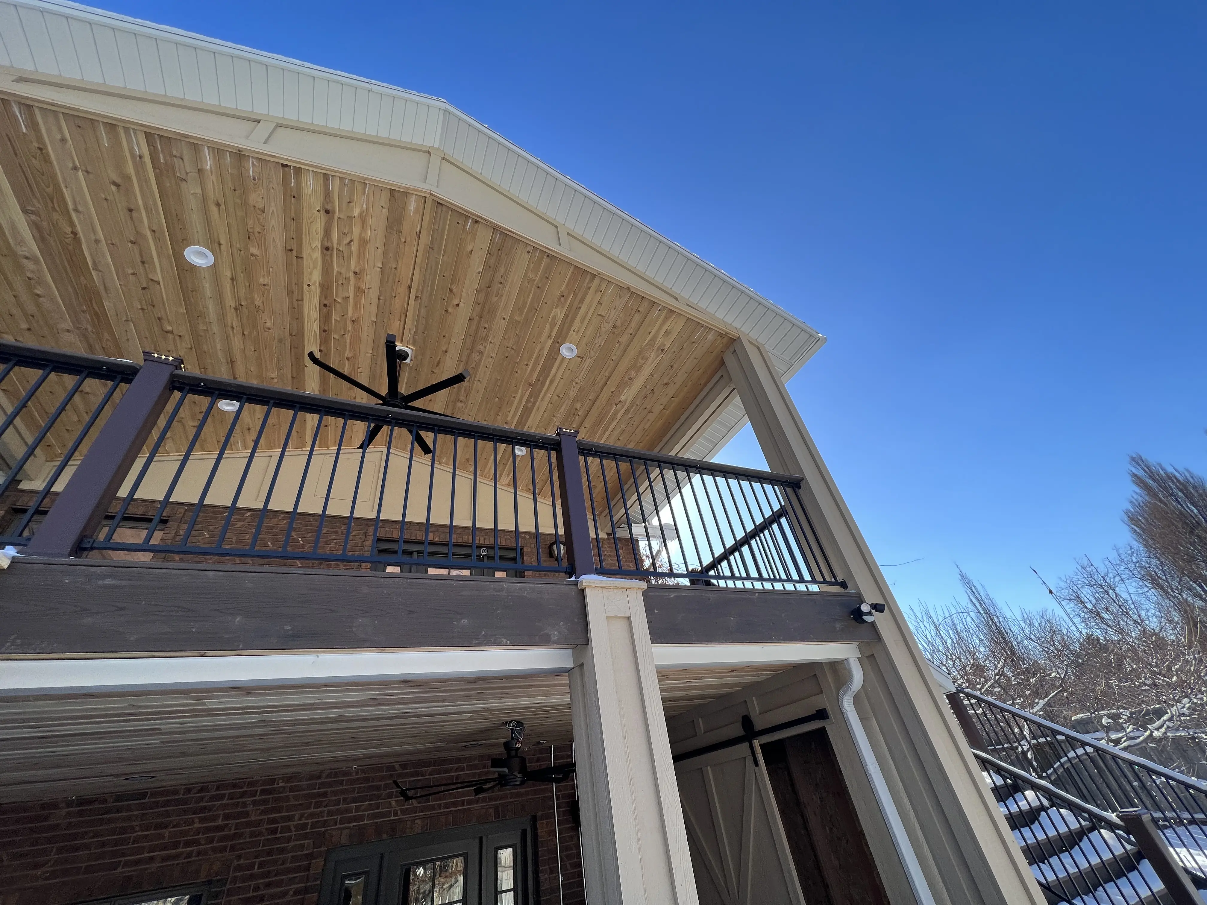 Custom Roof with Tongue and Grove