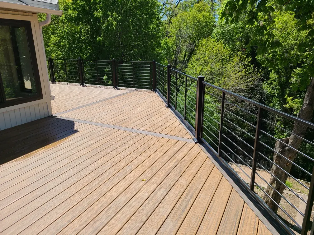 MetalWorks Deck Railing for Composite Decks | Blackrock Decks Get durable, stylish, and custom-made MetalWorks deck railing for your composite deck. Learn more from Blackrock Decks!