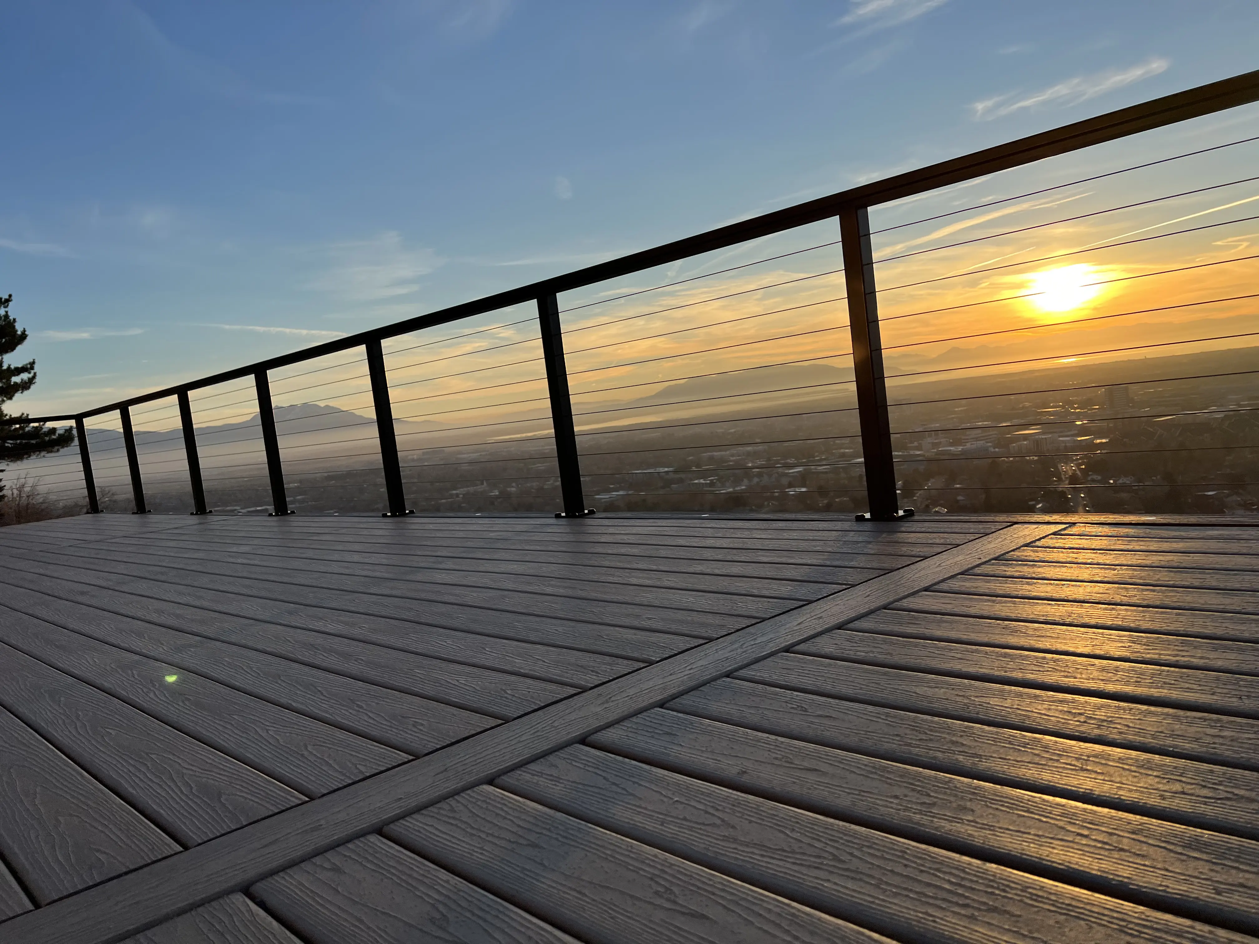 Transform your outdoor living space with custom Precision aluminum deck railing installation in Utah from the experts at Blackrock Decks!