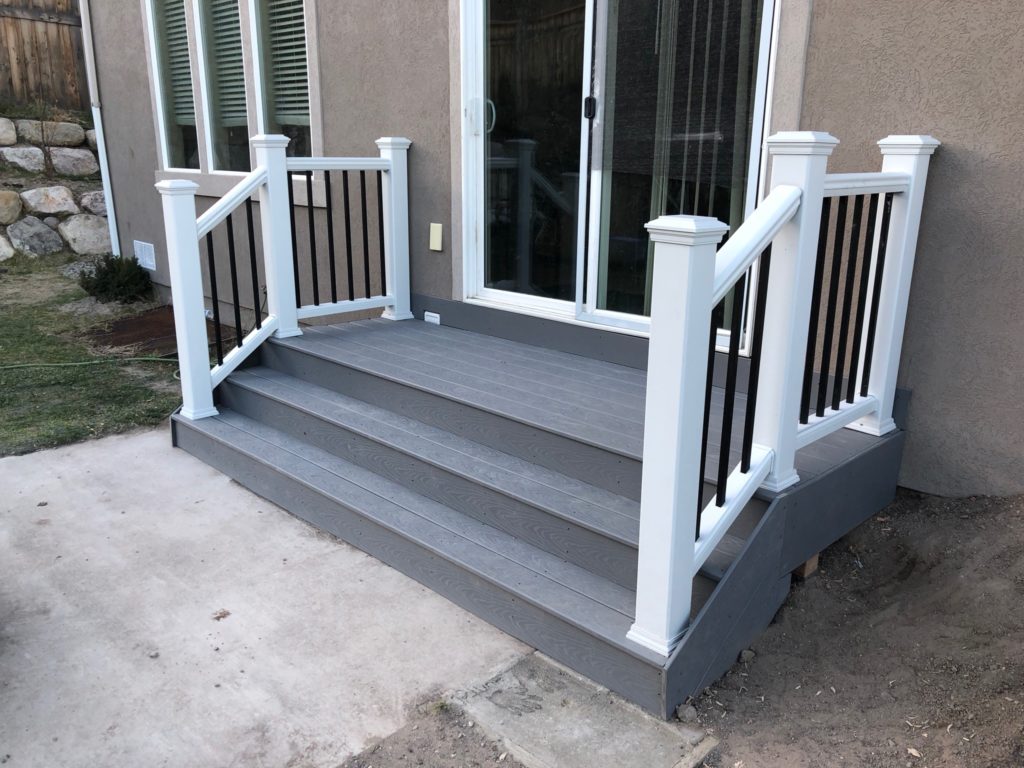 Photo of a Tex Deck Railing in white