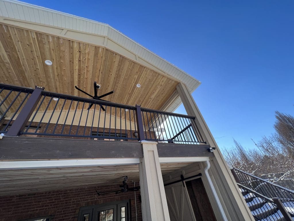 Custom Outdoor Deck Roofing in Utah by Blackrock Decks