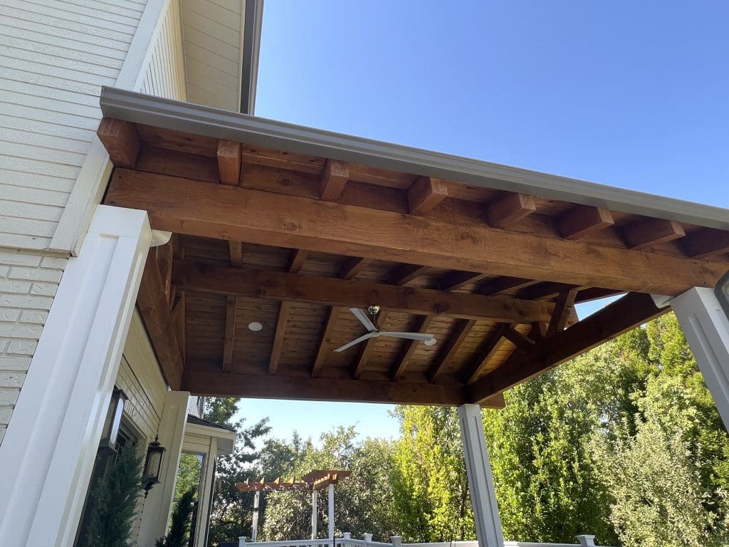 Custom Outdoor Deck Roofing in Utah by Blackrock Decks