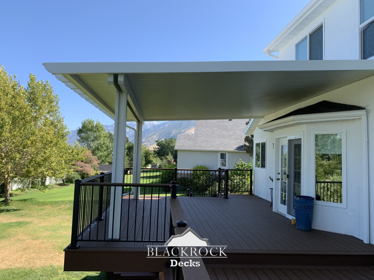 Blackrock Decks specializes in the creation of Pleasant Grove Utah Decks, Pergolas, and Patio Covers. Contact our team for a quote.