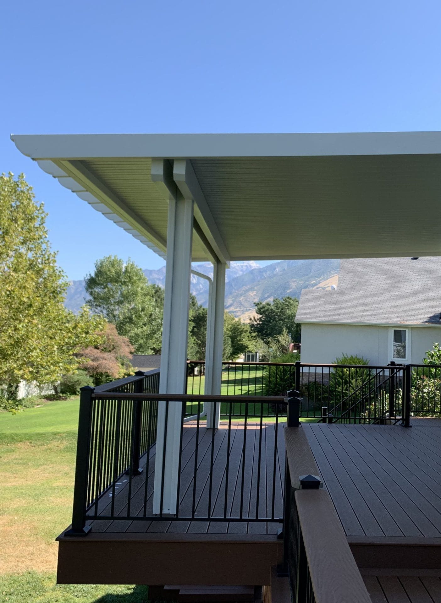 Transform your outdoor living space with a custom deck by Blackrock Decks, your custom deck builders in Spanish Fork.